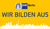 Kampagnenlogo "Wir bilden aus" der IHK Berlin