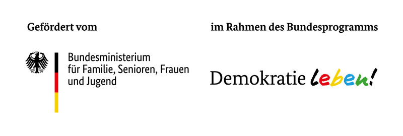 Förderlogo des Bundesprogramms "Demokratie leben!"