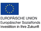 Logo der Europäischen Union - Europäischer Sozialfonds, Investition in Ihre Zukunft